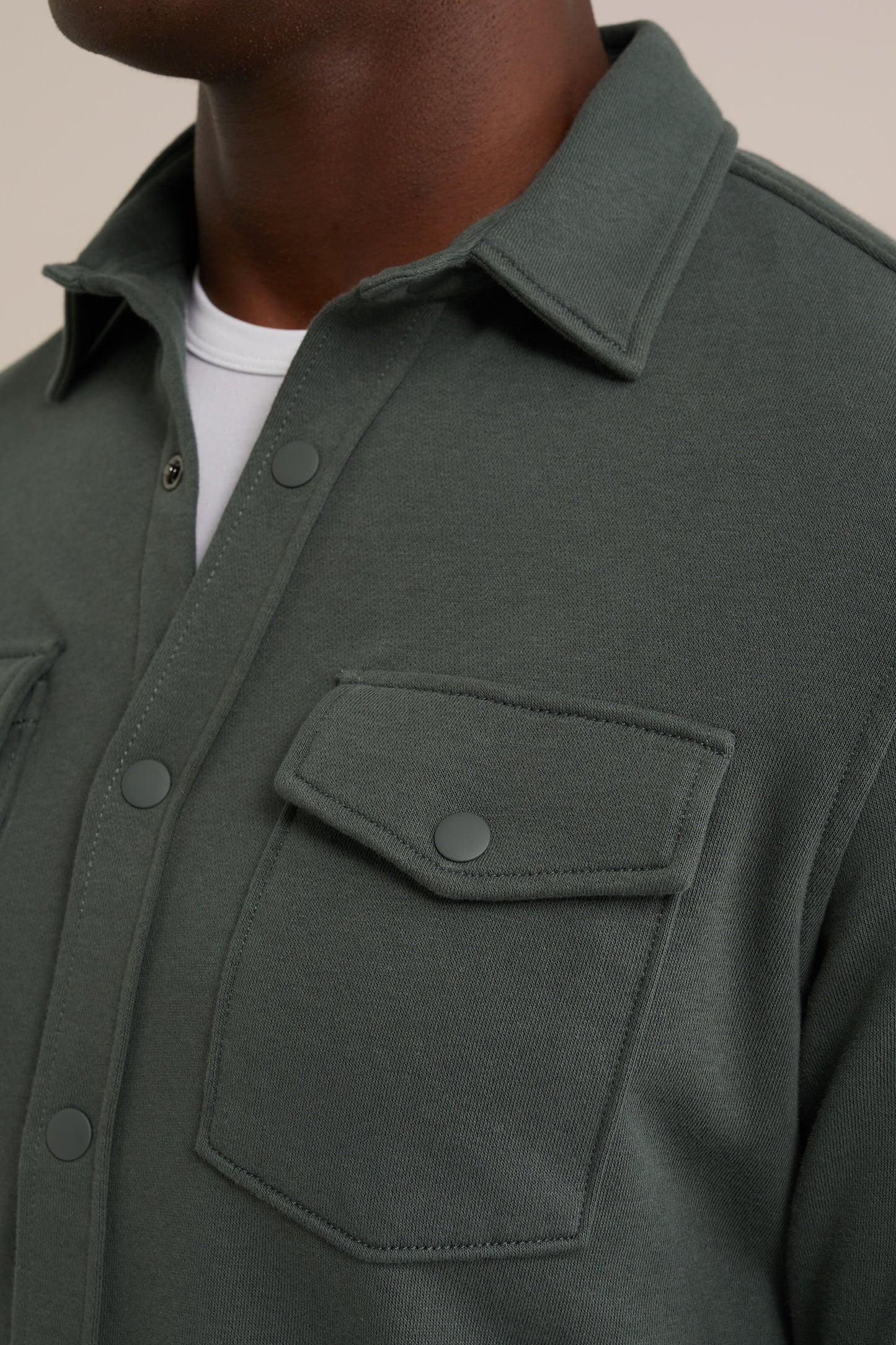 Gebreid Overshirt - Groen