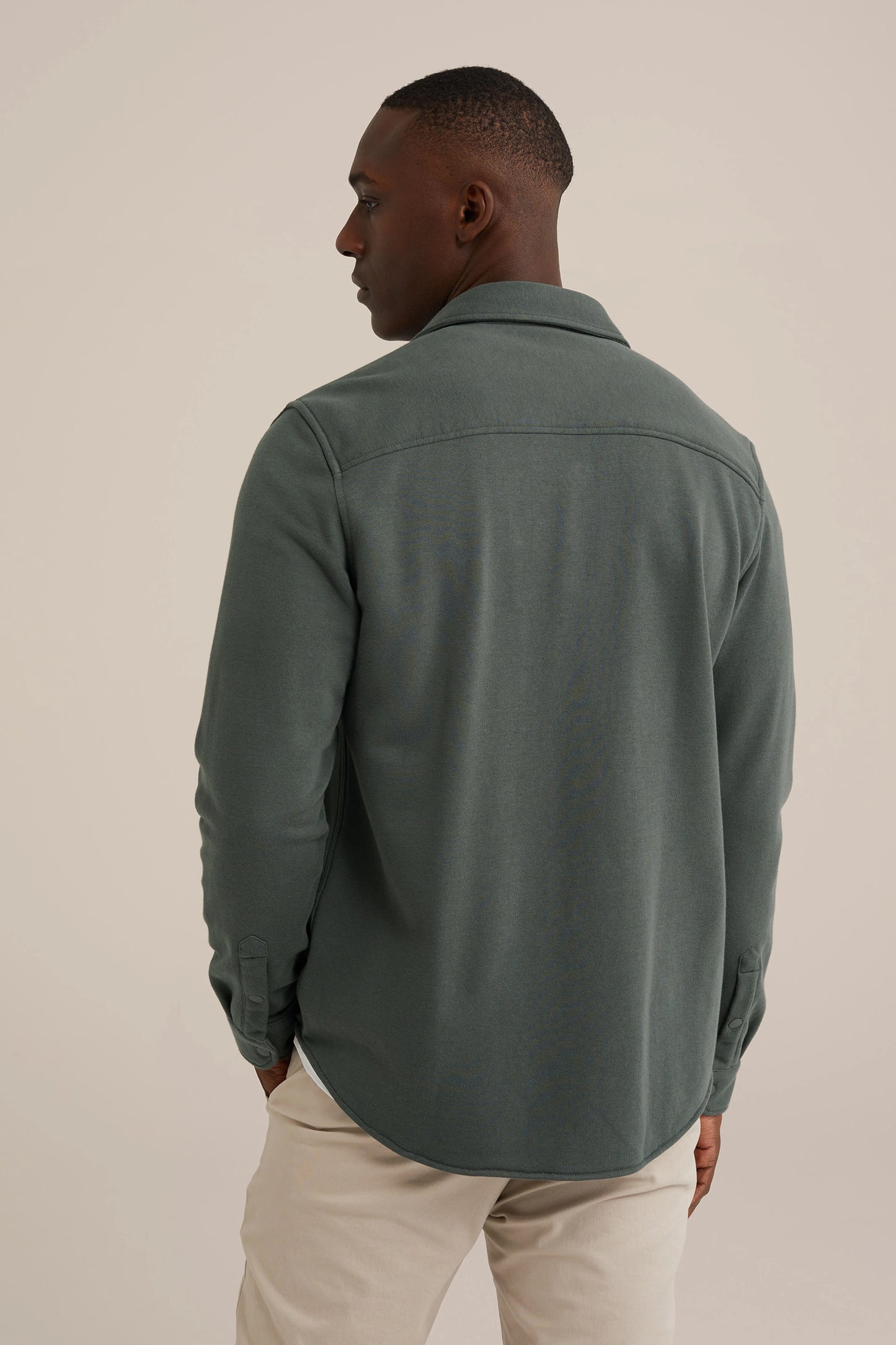 Gebreid Overshirt - Groen